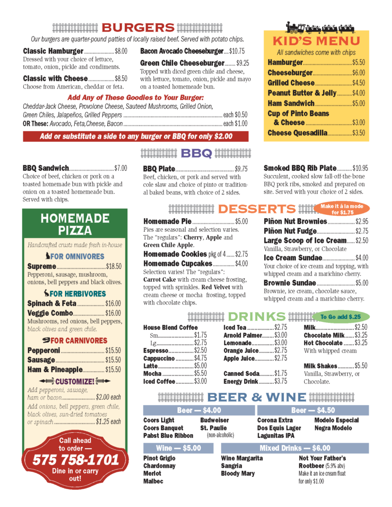 Menu Page 2